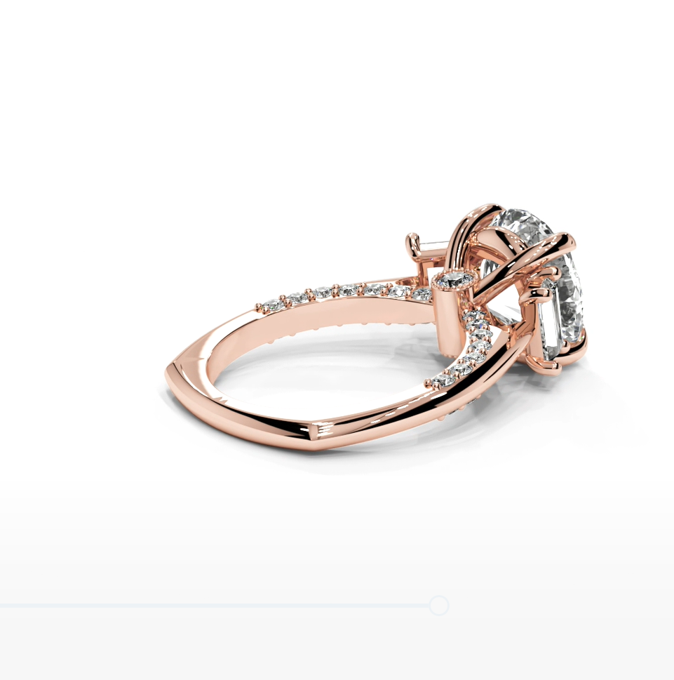 Round Cut 5.00 CT Lab Diamond Ring | 14K Gold | IGI Certified