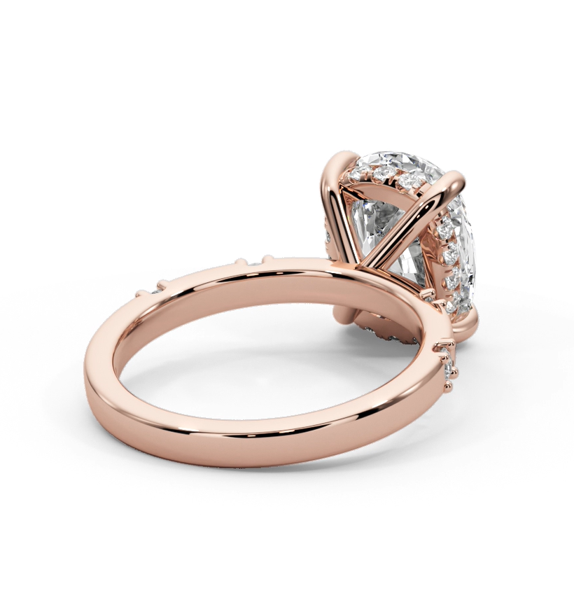 Cushion Cut 2.35 CT F VS2 Lab Diamond Ring in 14K Gold (IGI Certified)