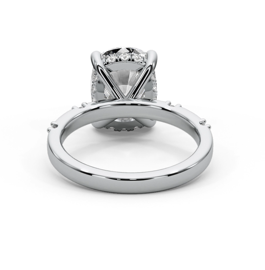 Cushion Cut 2.35 CT F VS2 Lab Diamond Ring in 14K Gold (IGI Certified)