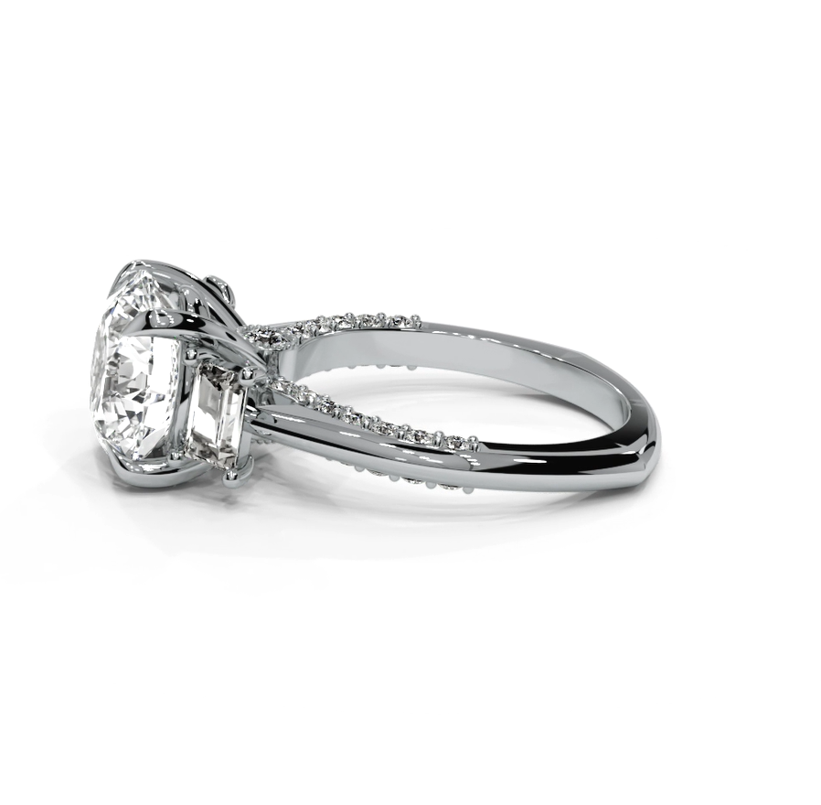 Round Cut 5.00 CT Lab Diamond Ring | 14K Gold | IGI Certified