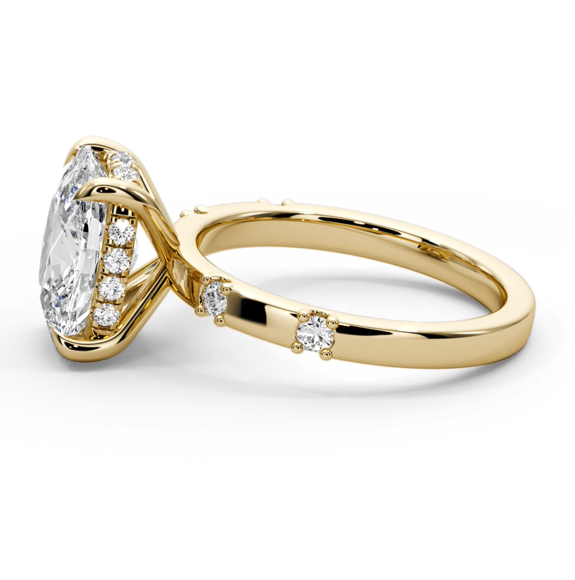 Cushion Cut 2.35 CT F VS2 Lab Diamond Ring in 14K Gold (IGI Certified)