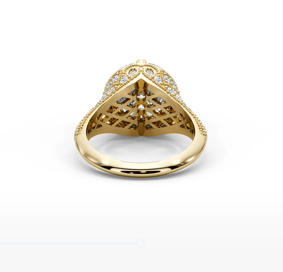 Round Cut 5.50 CT F VS2 Lab Diamond Ring in 14K Gold (IGI Certified)