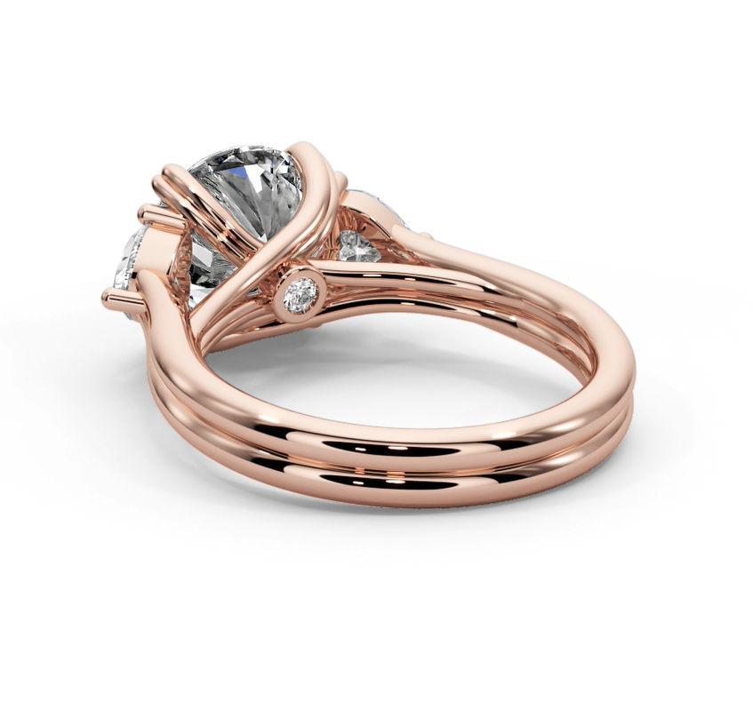 Round Cut 3.00 CT F VS2 Lab Grown Diamond Ring in 14K Gold (IGI Certified)
