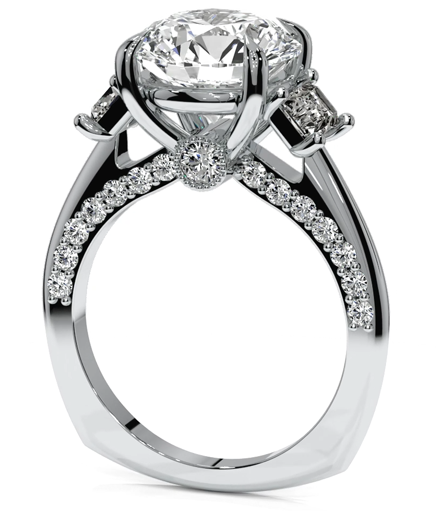Round Cut 5.00 CT Lab Diamond Ring | 14K Gold | IGI Certified