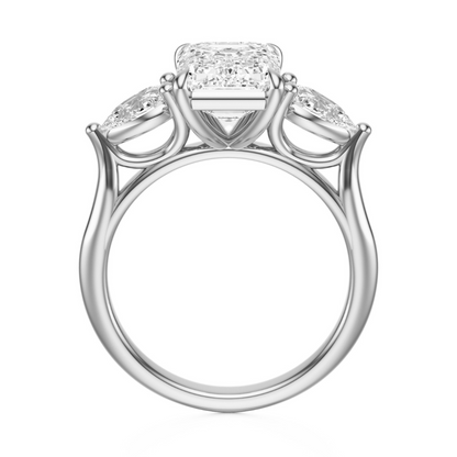 Emerald Cut 2.50 CT F VS2 Lab Grown Diamond Ring in Gold (IGI)