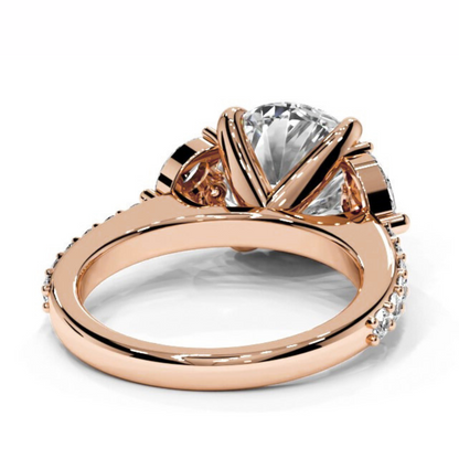 Round Cut 5.00 CT Lab Diamond Ring | 14K Gold | IGI Certified