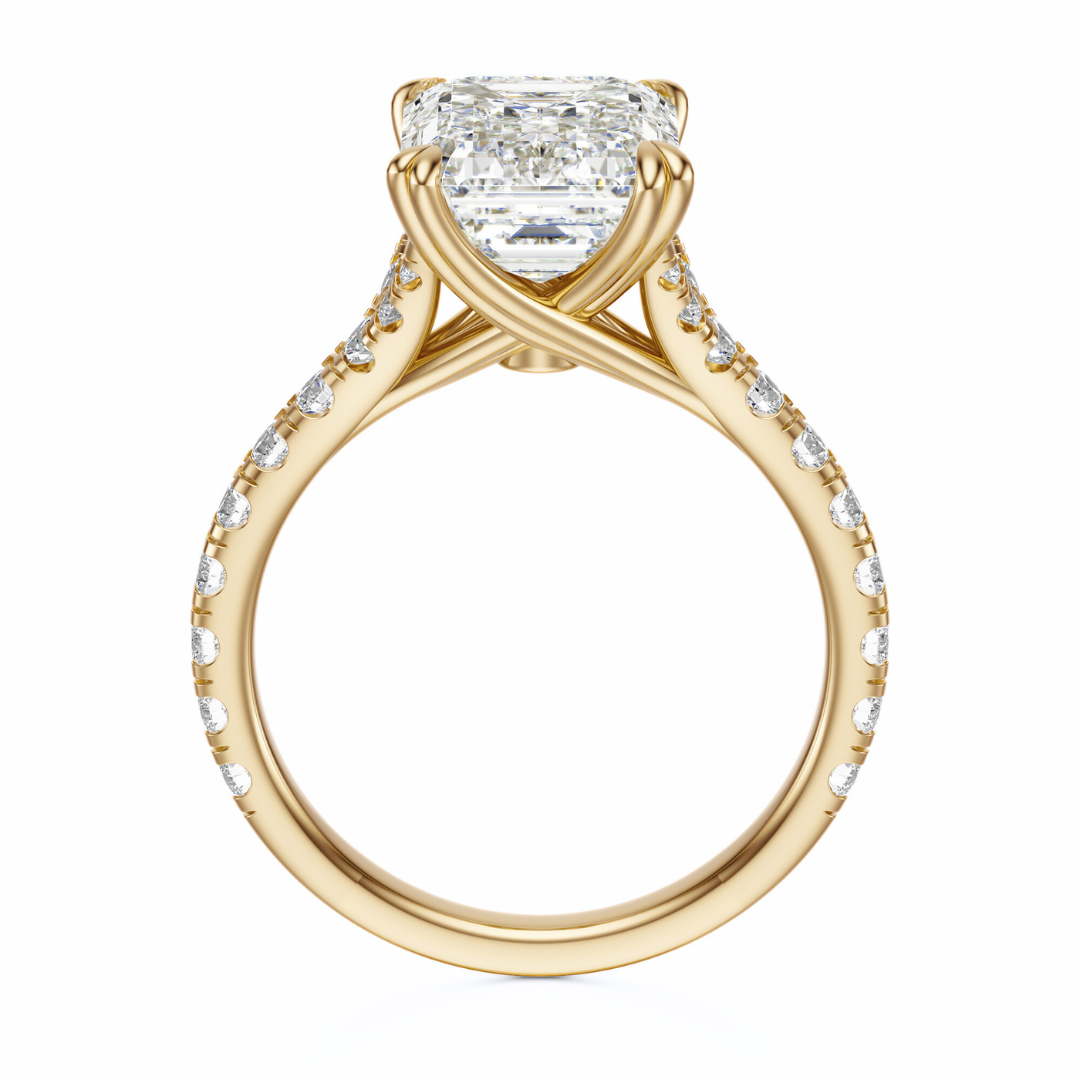 Oval Cut 2.50 CT F VS2 Lab Grown Diamond Ring in Gold (IGI)