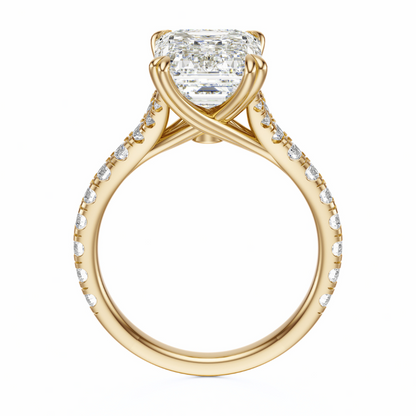 Oval Cut 2.50 CT F VS2 Lab Grown Diamond Ring in Gold (IGI)