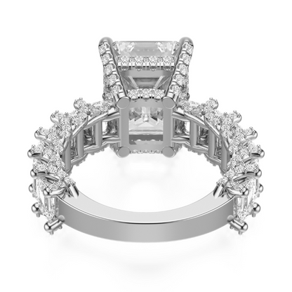 Emerald Cut 6.00 CT F VS2 Lab Grown Diamond Ring in Gold (IGI)