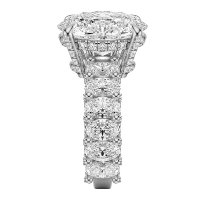 Oval Cut 6.00 CT F VS2 Lab Grown Diamond Ring in Gold (IGI)