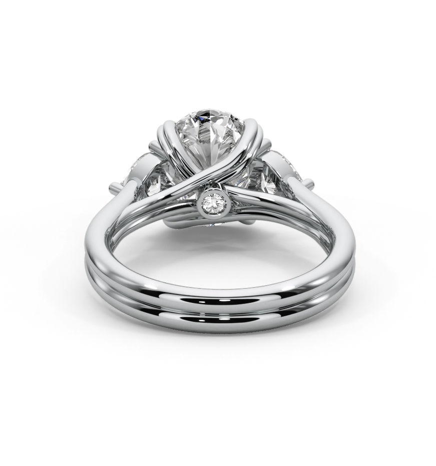 Oval Cut 3.00 CT F VS2 Lab Grown Diamond Ring in 14K Gold (IGI Certified)