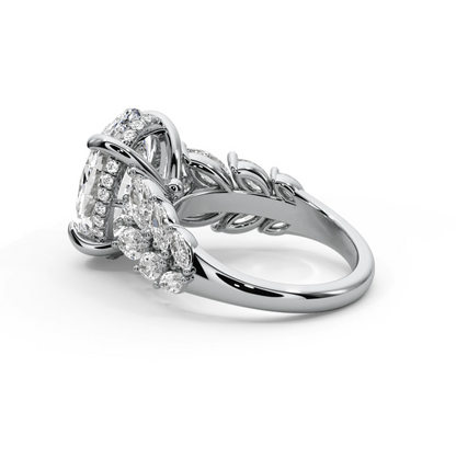 Oval Cut 7.00 CT Lab Diamond Ring | 14K Gold | IGI Certified