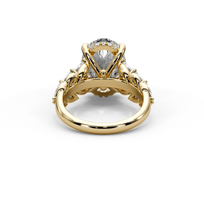 Oval Cut 7.00 CT Lab Diamond Ring | 14K Gold | IGI Certified