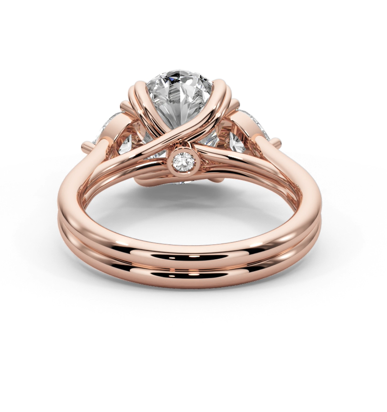 Oval Cut 3.00 CT F VS2 Lab Grown Diamond Ring in 14K Gold (IGI Certified)