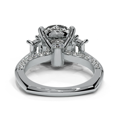 Round Cut 5.00 CT Lab Diamond Ring | 14K Gold | IGI Certified