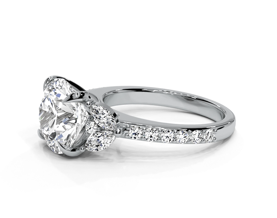 Round Cut 5.00 CT Lab Diamond Ring | 14K Gold | IGI Certified