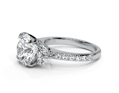 Round Cut 5.00 CT Lab Diamond Ring | 14K Gold | IGI Certified
